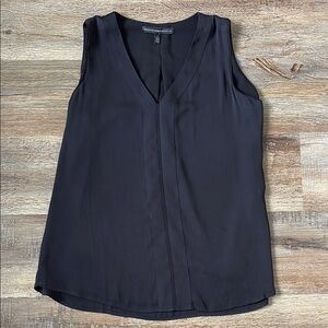 White House Black Market Blue Sleeveless Tank Top